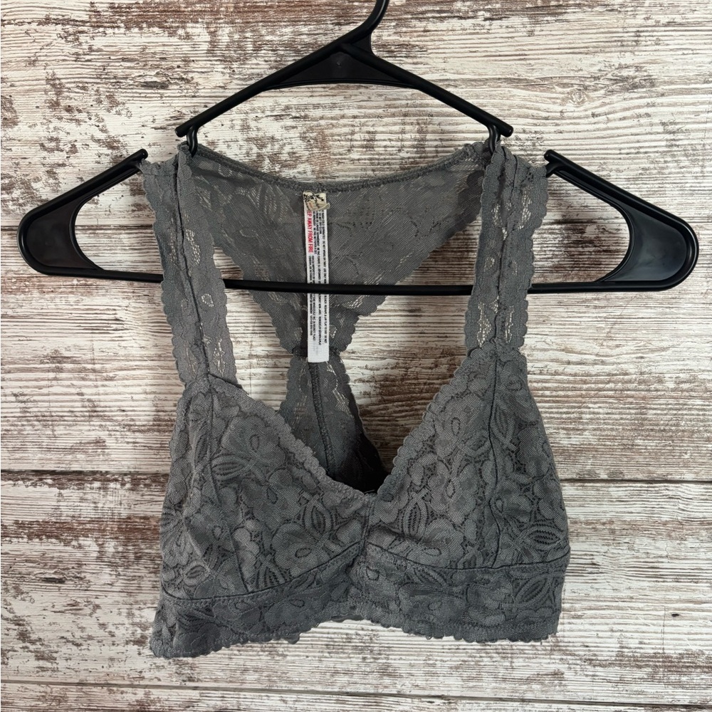 Lace Bralette in Gray